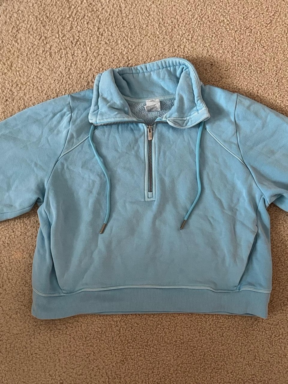 Women’s All in Motion Light Blue Half-Zip Pullover Sweatshirt - worn a few times
